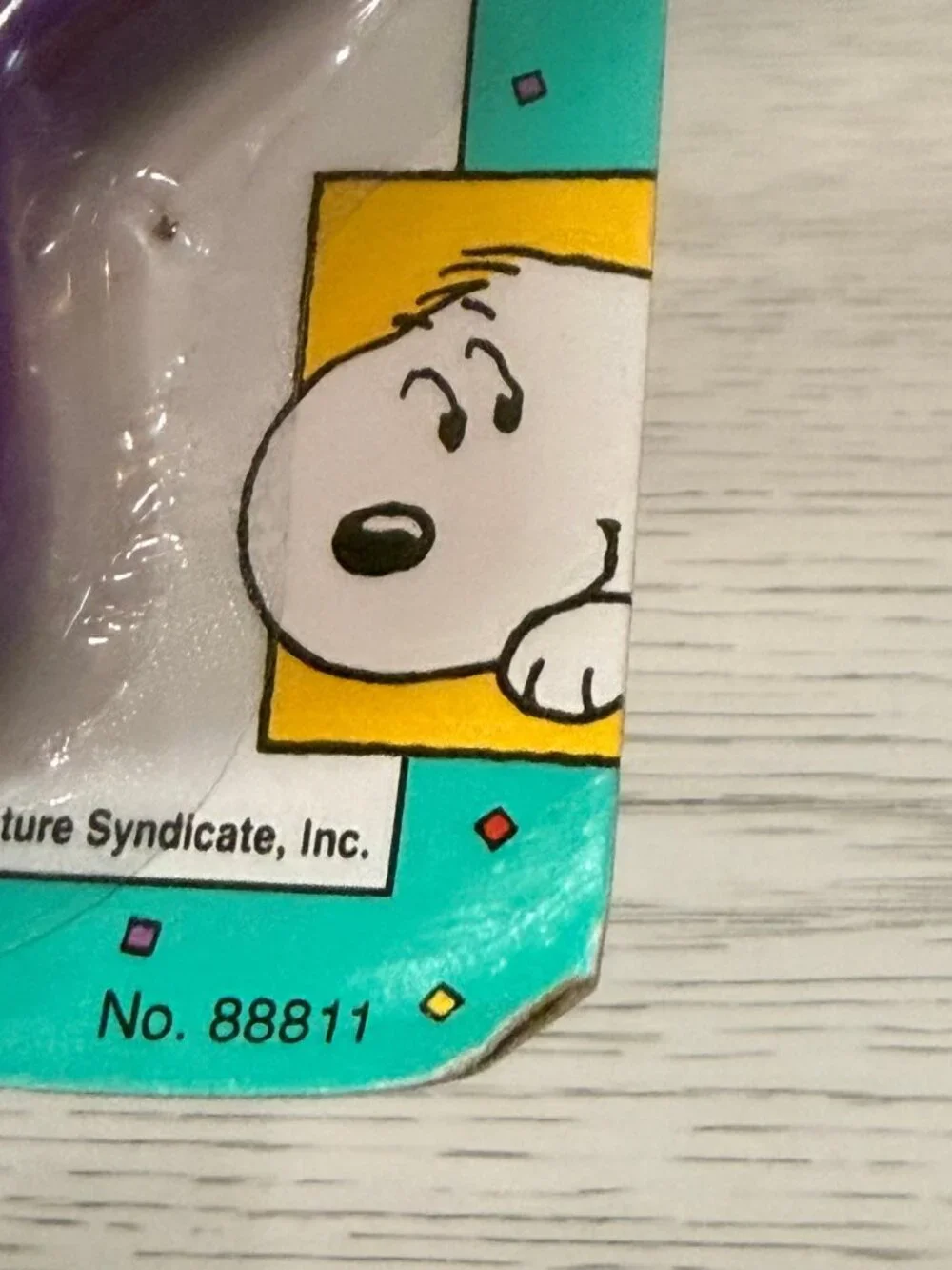 Vintage Peanuts Snoopy and the Daisy Hill Puppies Star Musical Rattle PURPLE